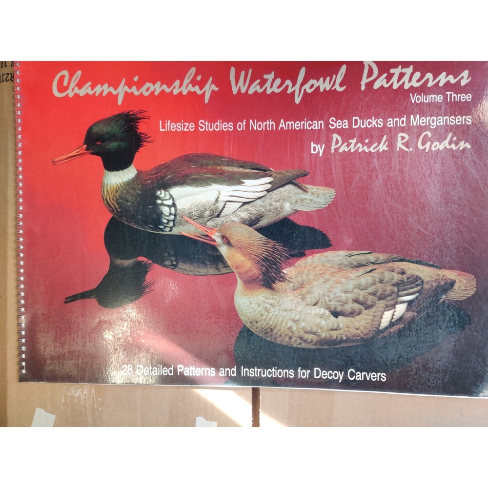 Championship Waterfowl Patterns Vol 3 Patrick Godin Sea Ducks Mergansers 1989